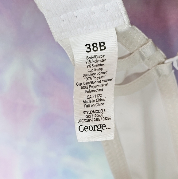 George White Wire Free Bra 38B - Picture 6 of 9